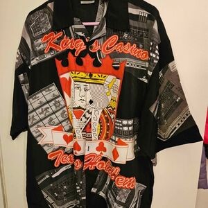 King's Casino Black Graphic Men's Shirt